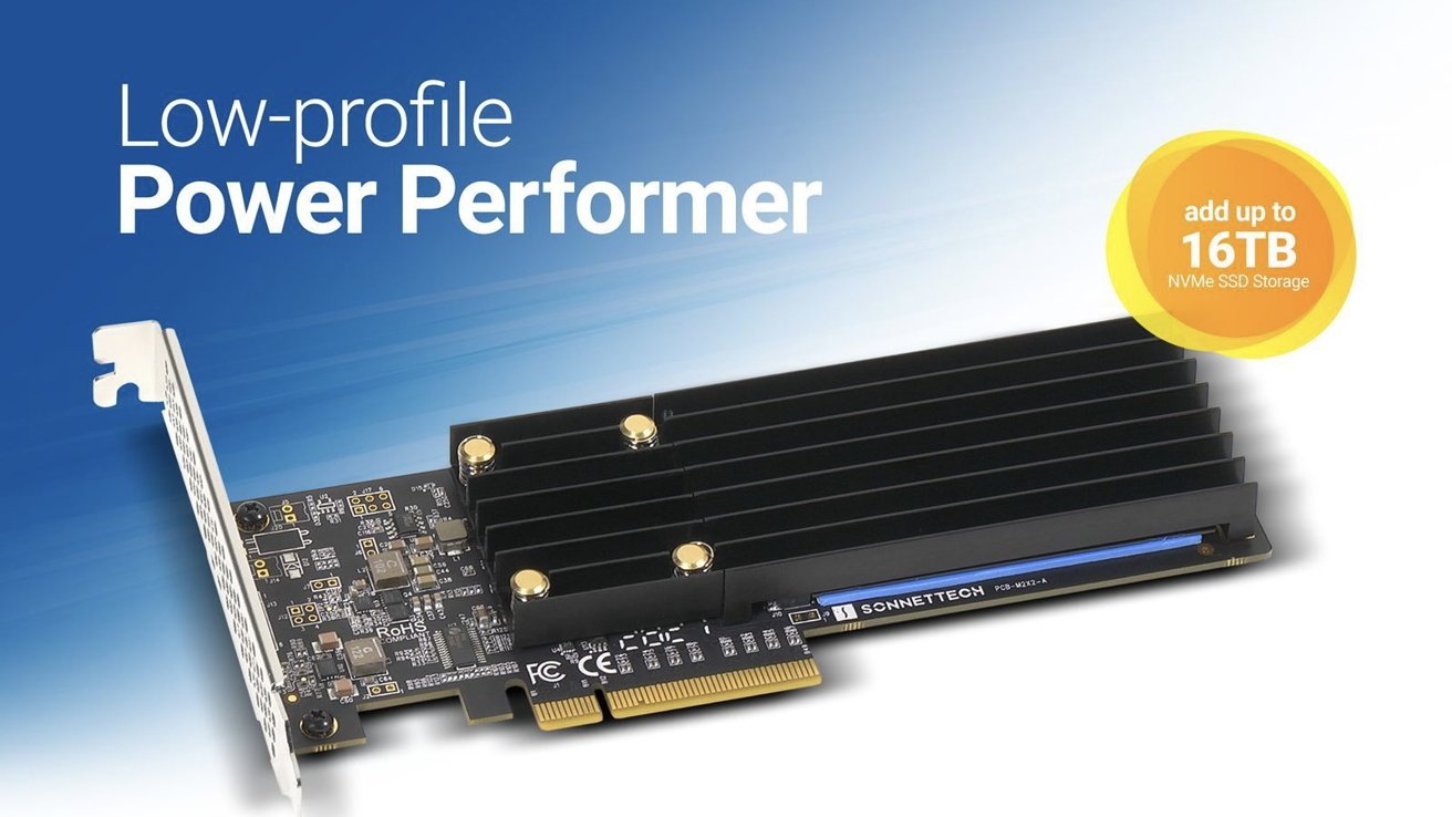 photo of New Sonnet PCIe Card brings two speedy NVMe SSD slots to Mac Pro image