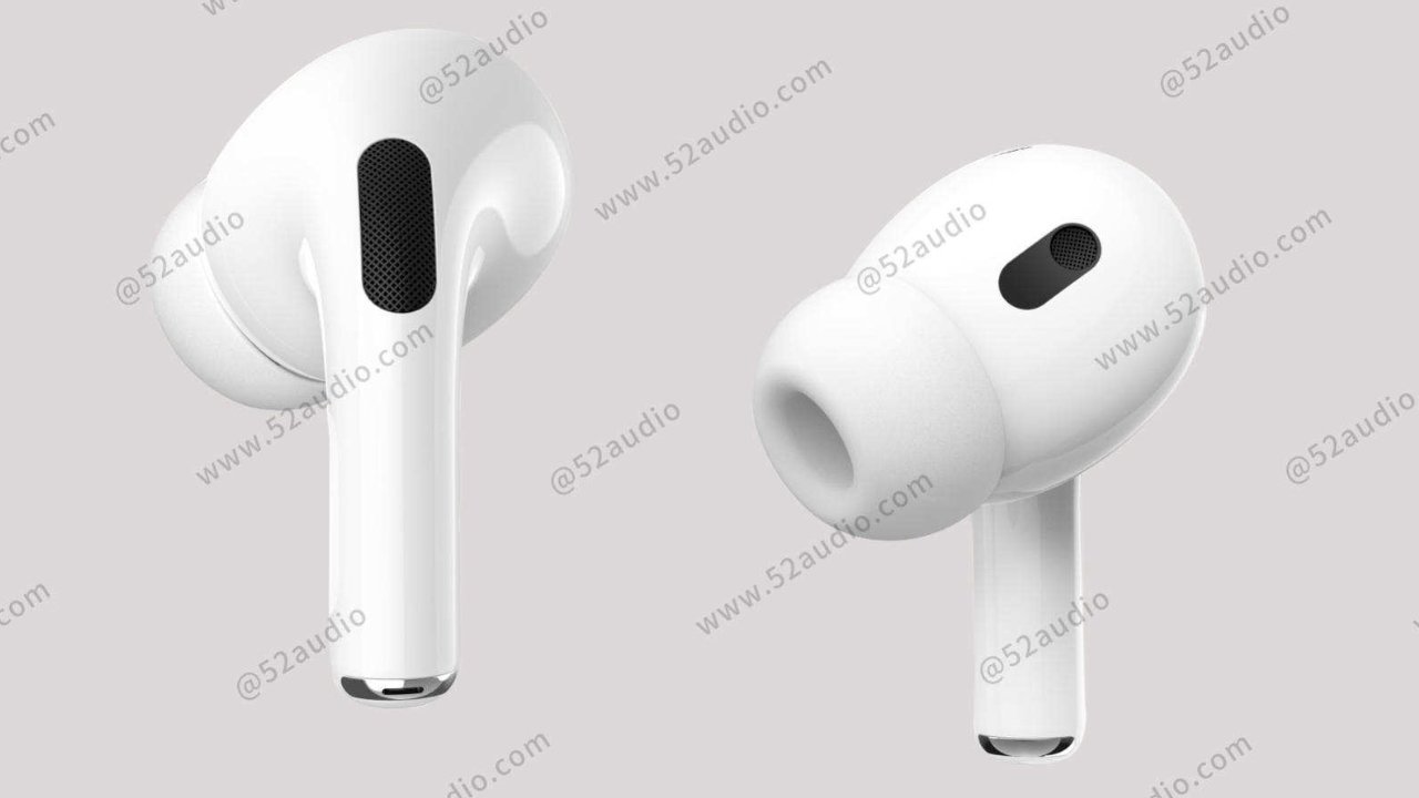 AirPods Pro 2 render from 52audio show no aesthetic changes