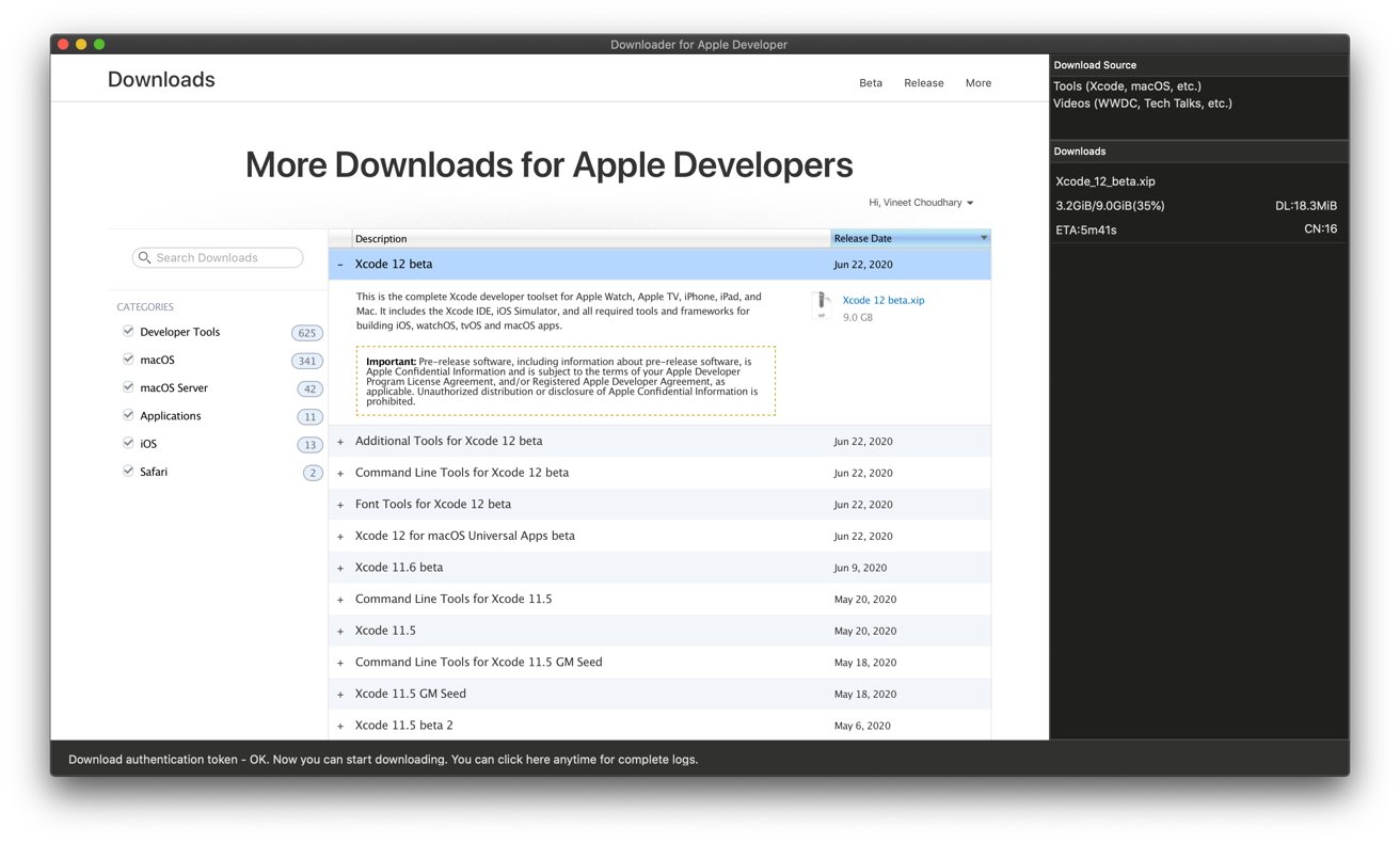 Using Downloader for Apple Developers to get Xcode can be up to 16 times faster than downloading from Apple normally. 