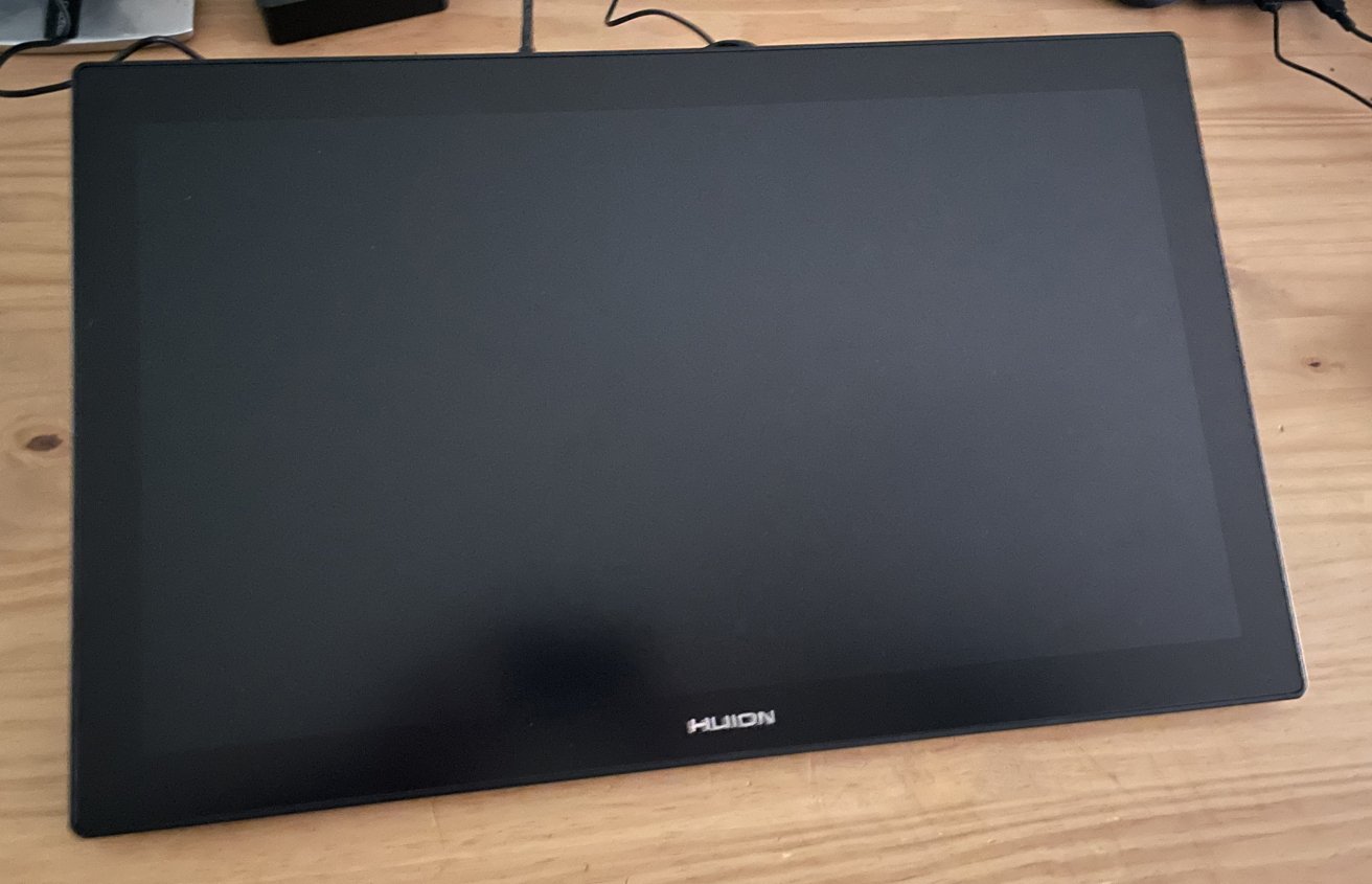 The Huion Kamvas Pro 24(4K) with the display turned off.