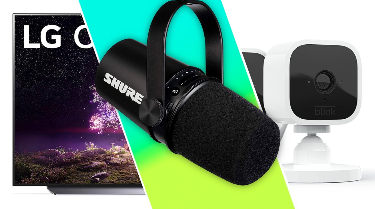 Daily deals July 2: 48% off LG 48-inch OLED TV, $45 Blink Mini, $219 Shure Podcast Mic, more