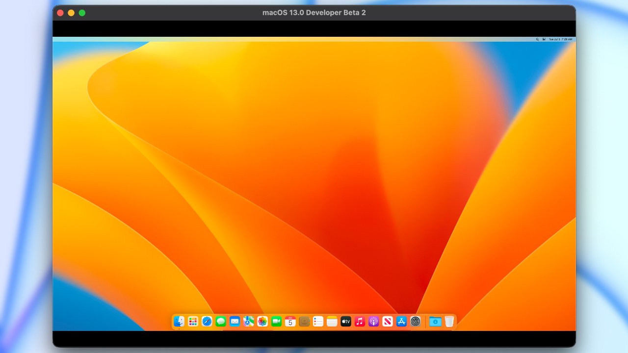 Run macOS as a virtual machine within an app window