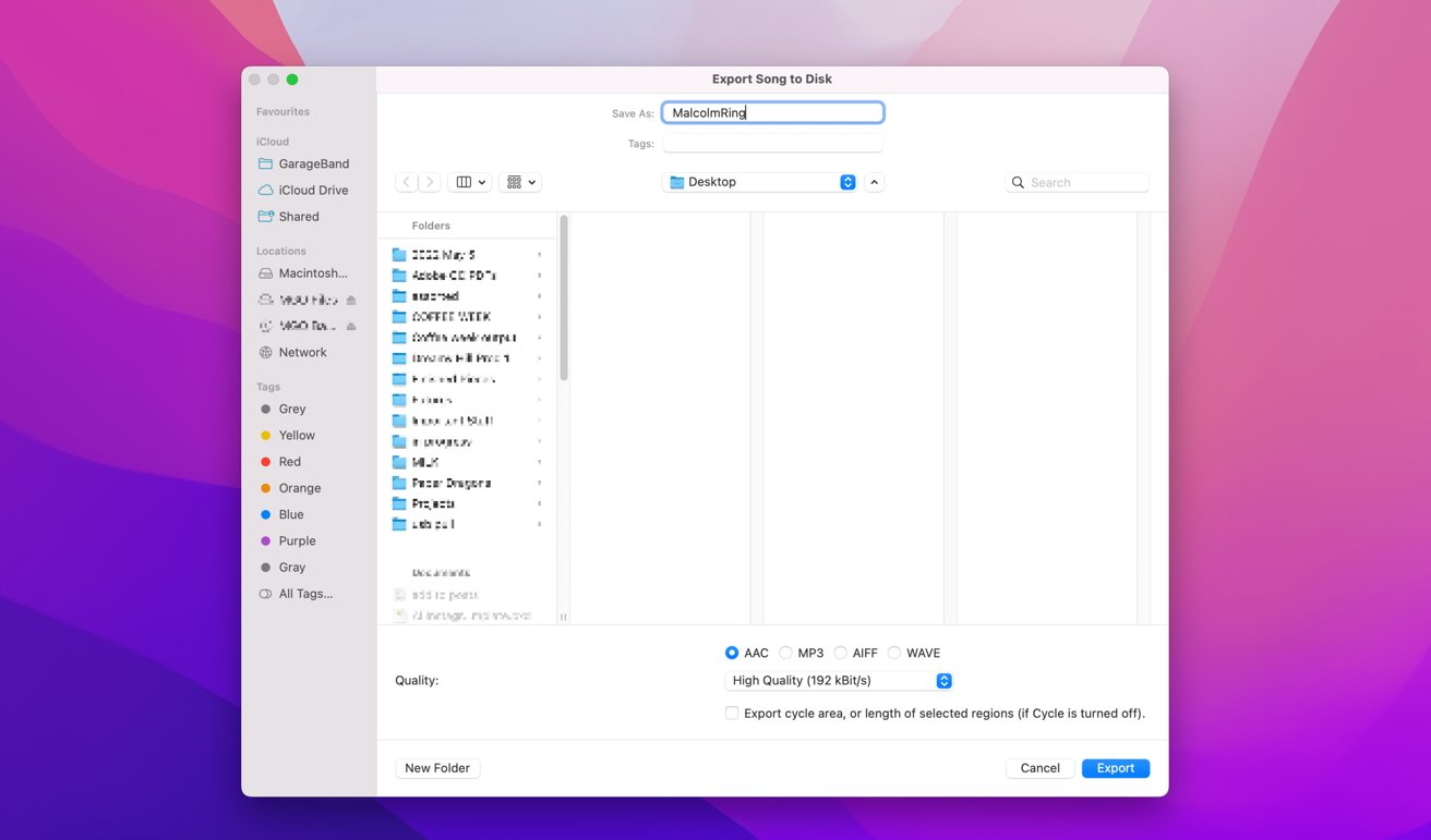 Make sure to export the file from GarageBand as an AAC, before renaming it to an m4r file. 