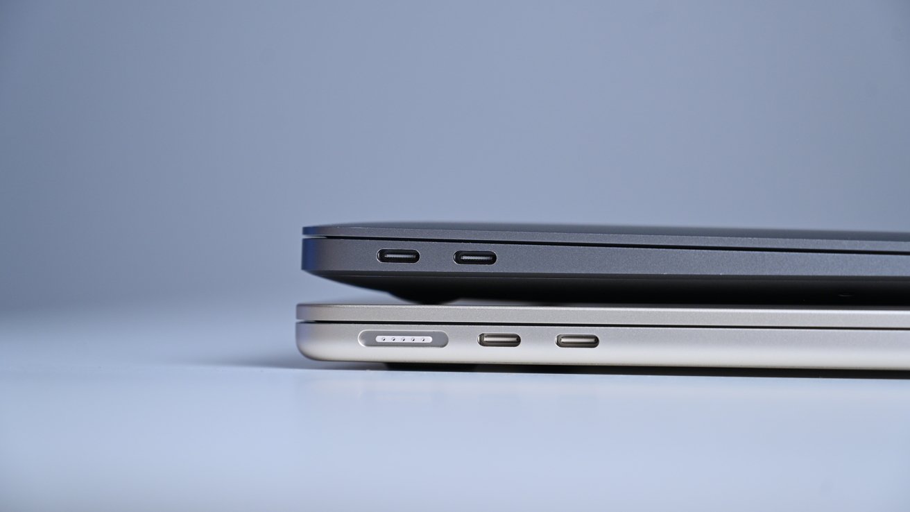 USB-C and MagSafe ports