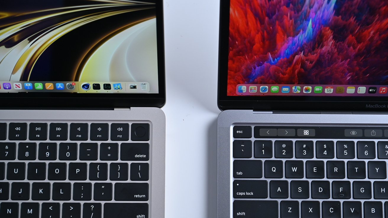 MacBook Air keyboard versus MacBook Pro