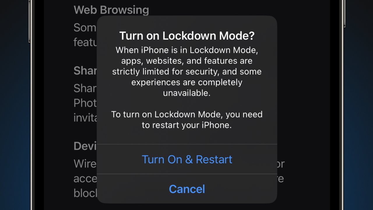 Only the imminent threat of attack should warrant turning on Lockdown Mode