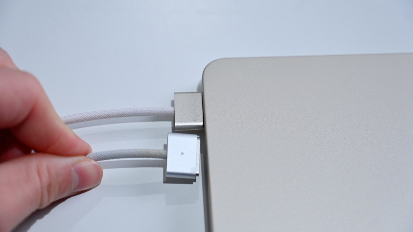 The included Starlight MagSafe versus a silver one