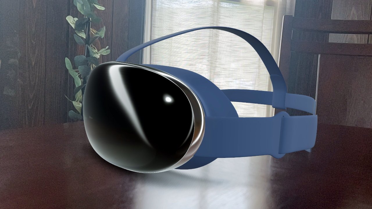Render of the rumored Apple VR headset