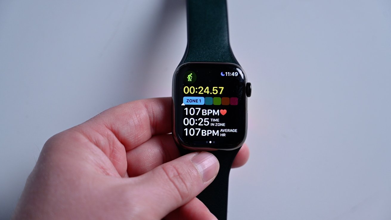Heart rate zones on Apple Watch