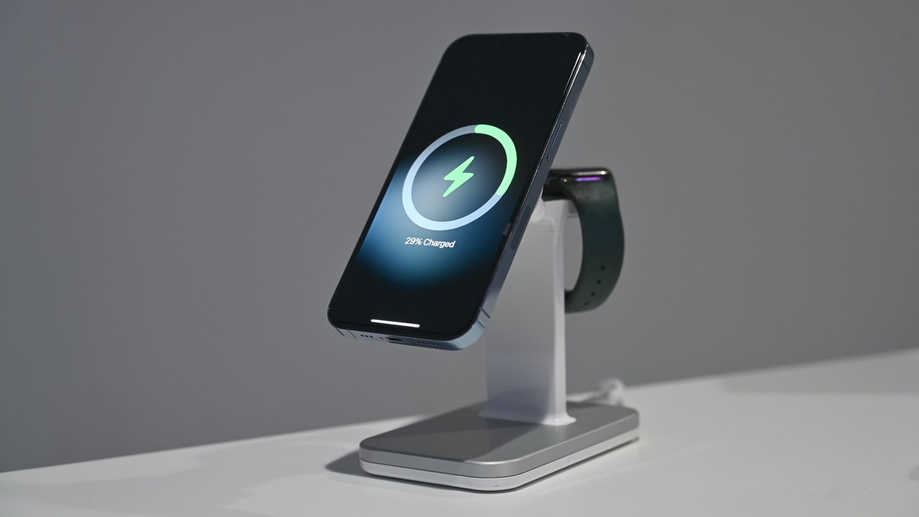 2-in-1 Wireless Charging Dock with MagSafe 15W