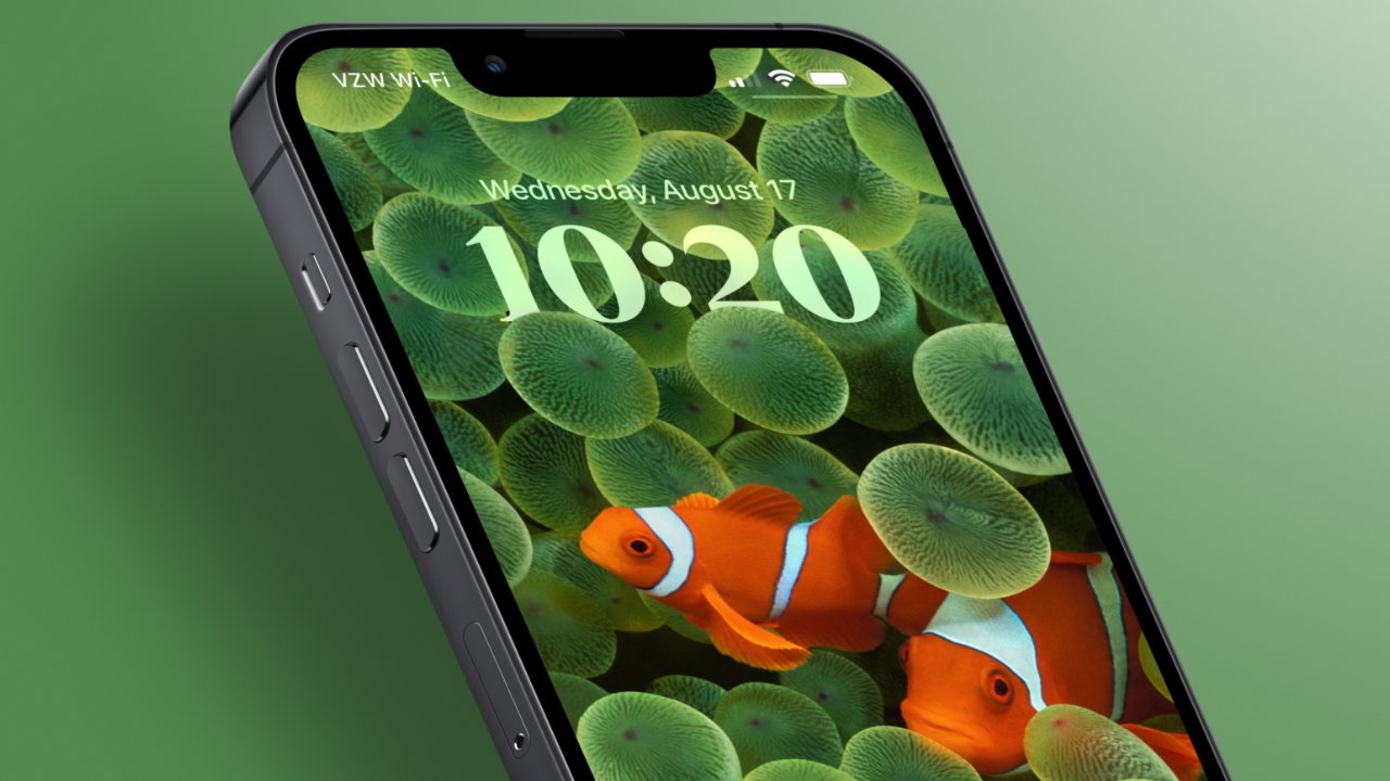 Customize the clock and use Apple's layered wallpapers to make the Lock Screen pop