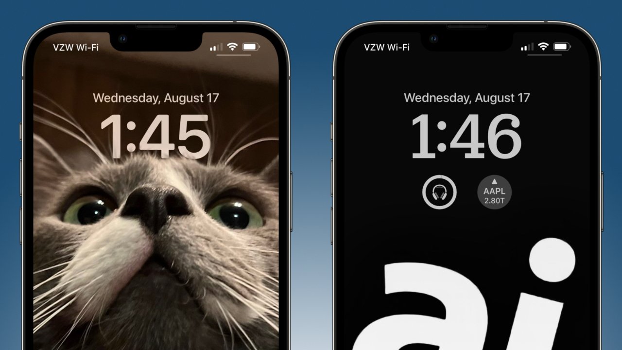 Some wallpapers work better without widgets, while others invite their use