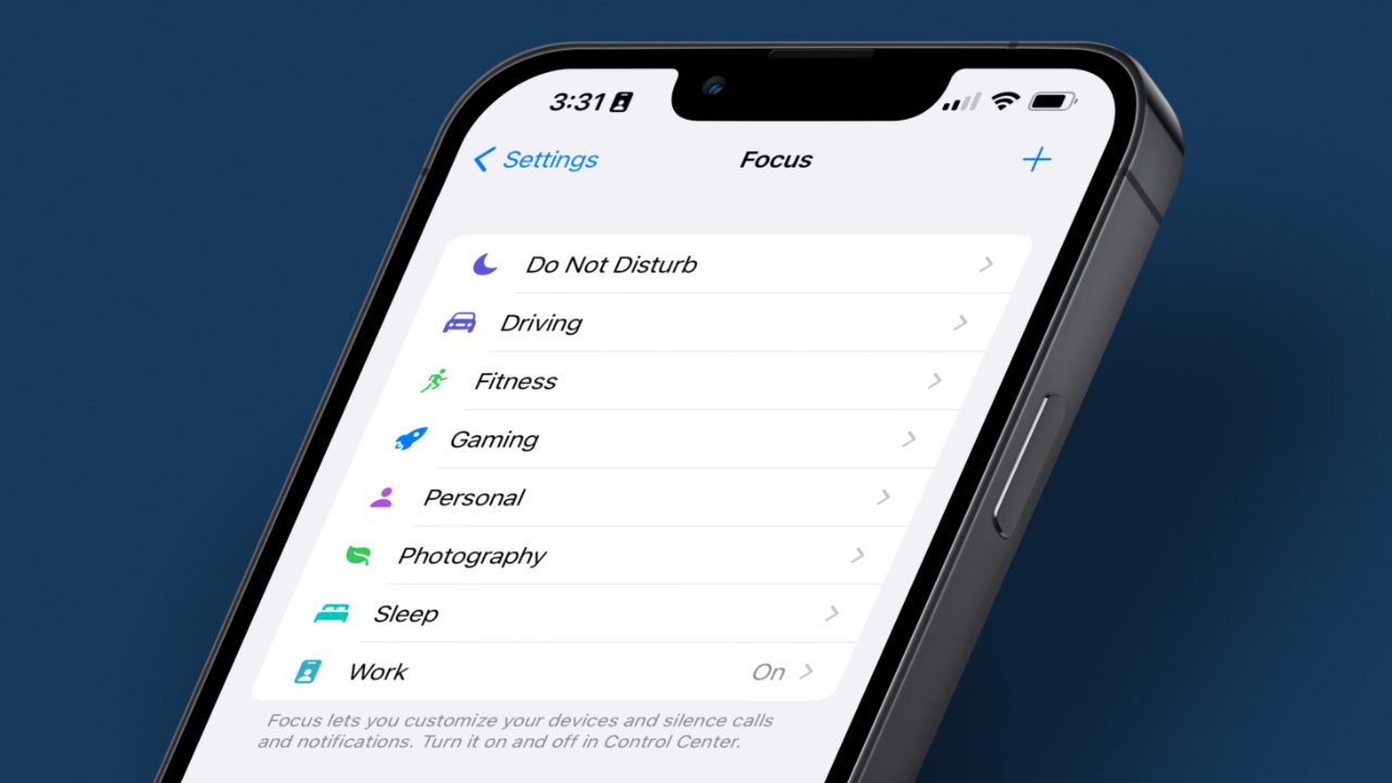 Use Focus Modes to change how your device is customized based on context