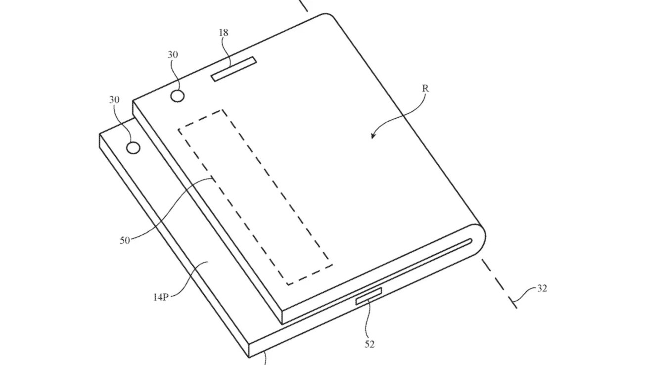 Foldable smartphone patent from Apple