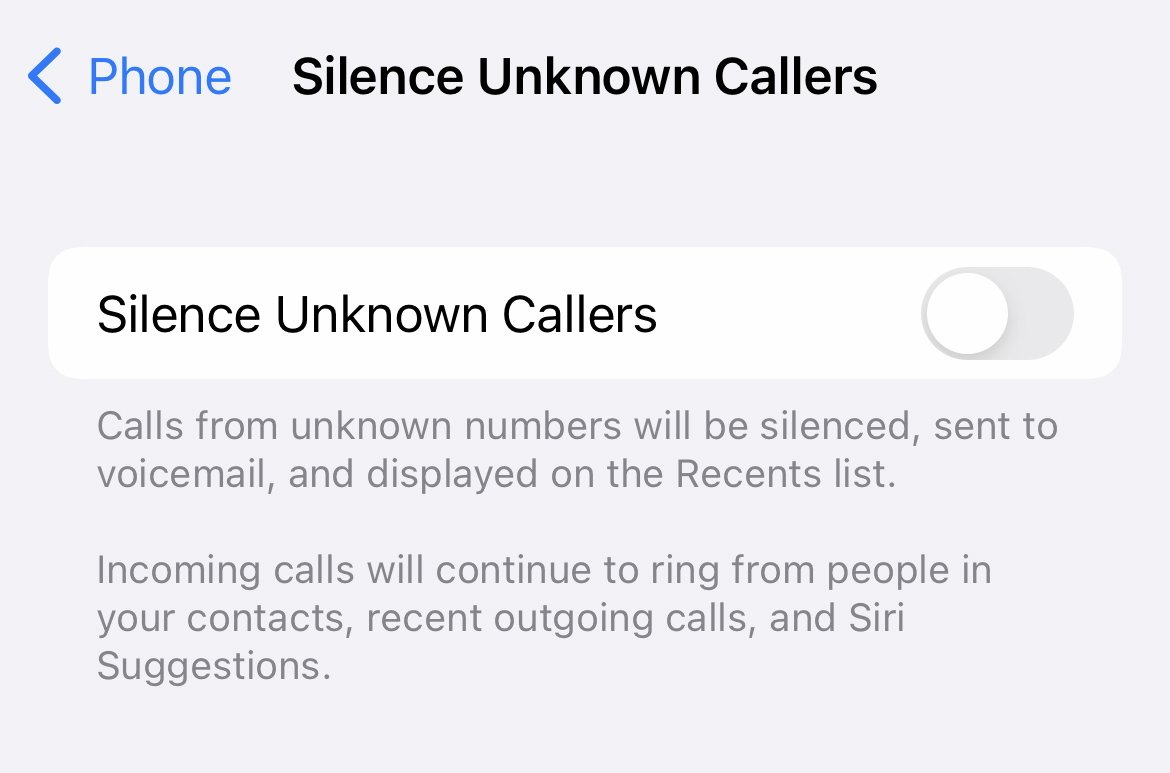 Silenced calls won't ring your phone —  they'll go straight to voicemail.