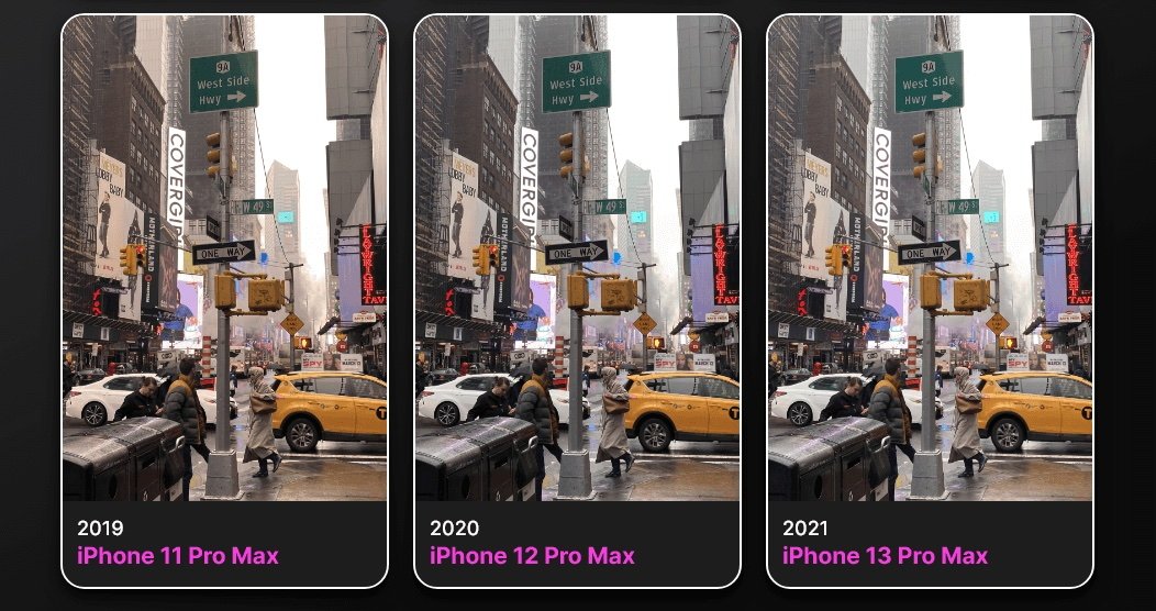 A comparison of three different iPhones -- and users can go even further back into the past.