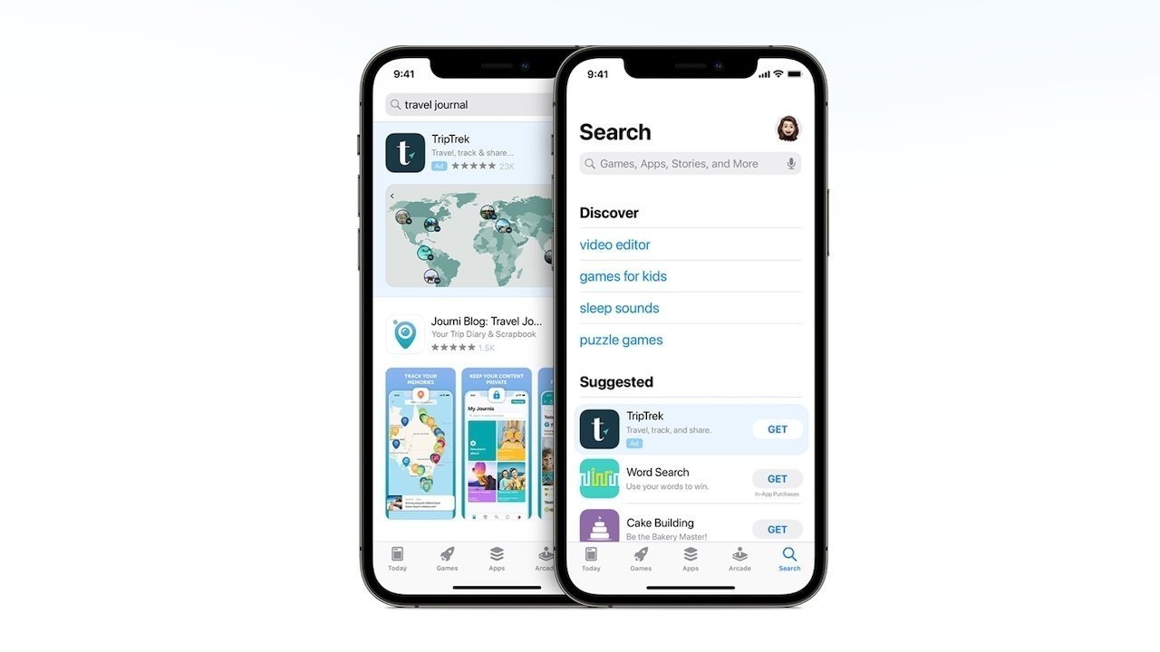 Apple Search Ads sind ein Beispiel für eine bezahlte Erstanbieter-Werbeplatzierung.