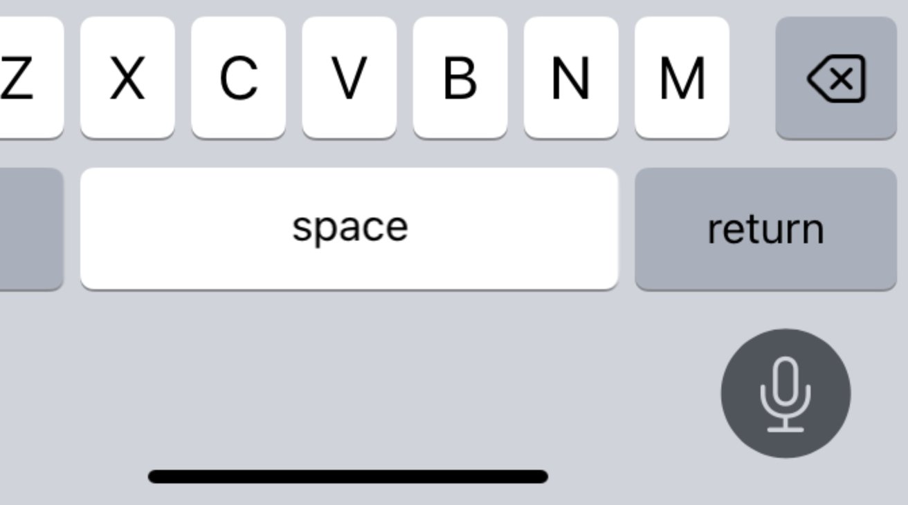 You can now see the keyboard on-screen while you're dictating to your iPhone.
