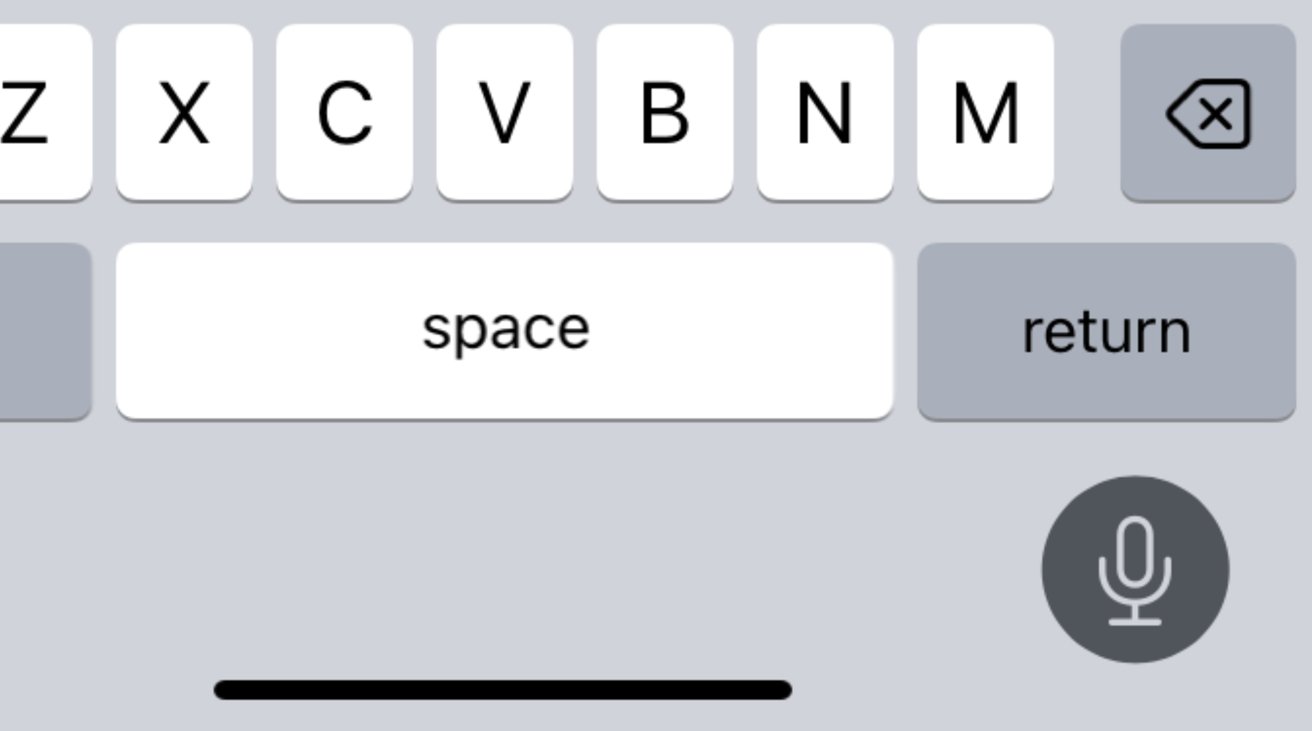 You can now see the keyboard on-screen while you're dictating to your iPhone. 