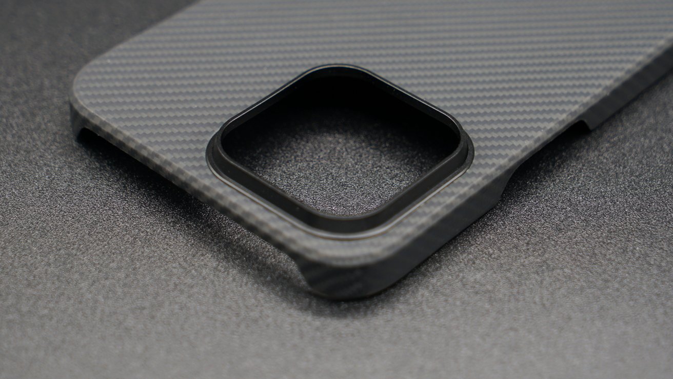 The raised camera bump enclosure protects the cameras