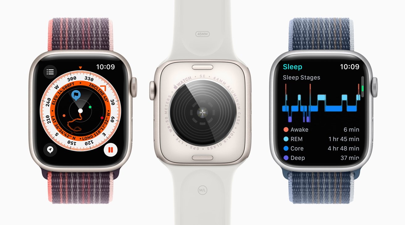 Apple Watch SE의 새로운 백커버, 나침반 앱, 수면 감지 기능