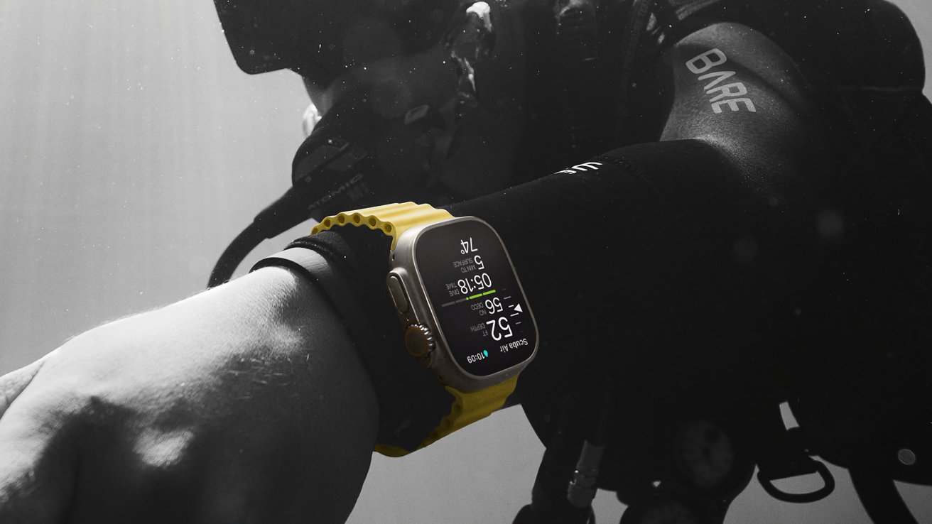 The Apple Watch Ultra can act as a dive watch