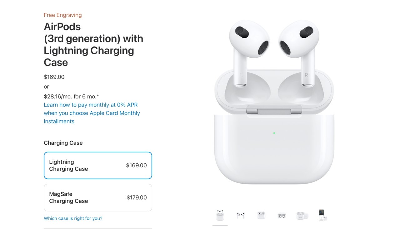 AirPods 3 with Lightning case