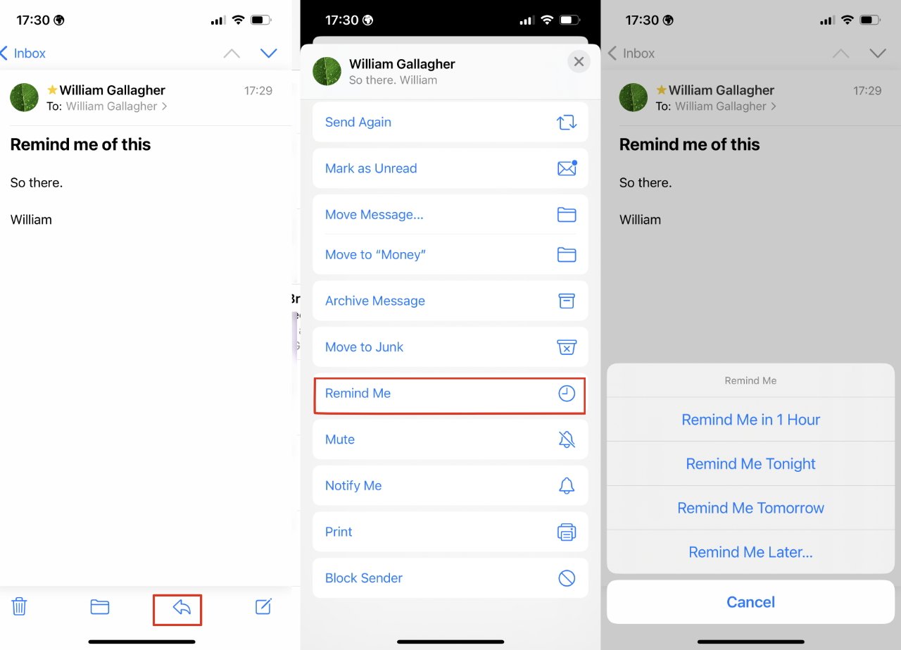 How to use Apple Mail s Remind Me and Follow Up features