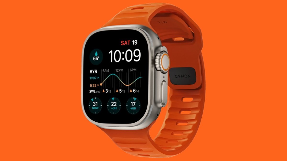 Nomad releases Ultra Orange Apple Watch band & iPhone 14 Pro case