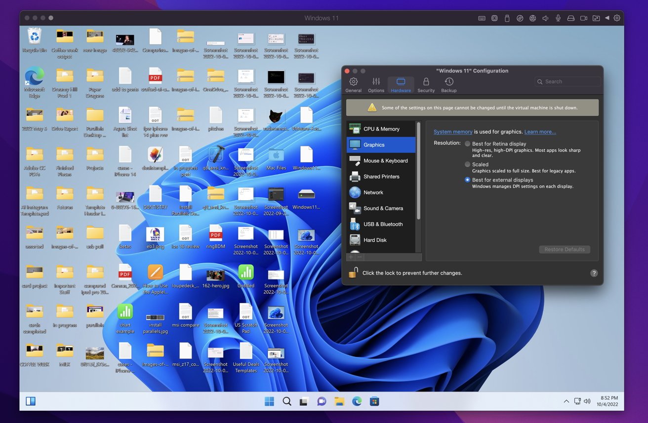 Parallels can take items from your macOS desktop and make them immediately usable from Windows' own.