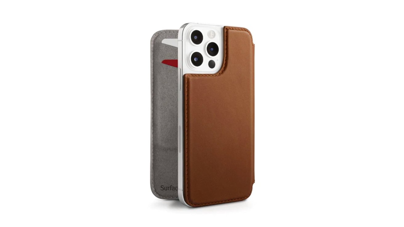 iPhone 13 Pro Max Case from BandWerk – Ostrich | Brown Silver