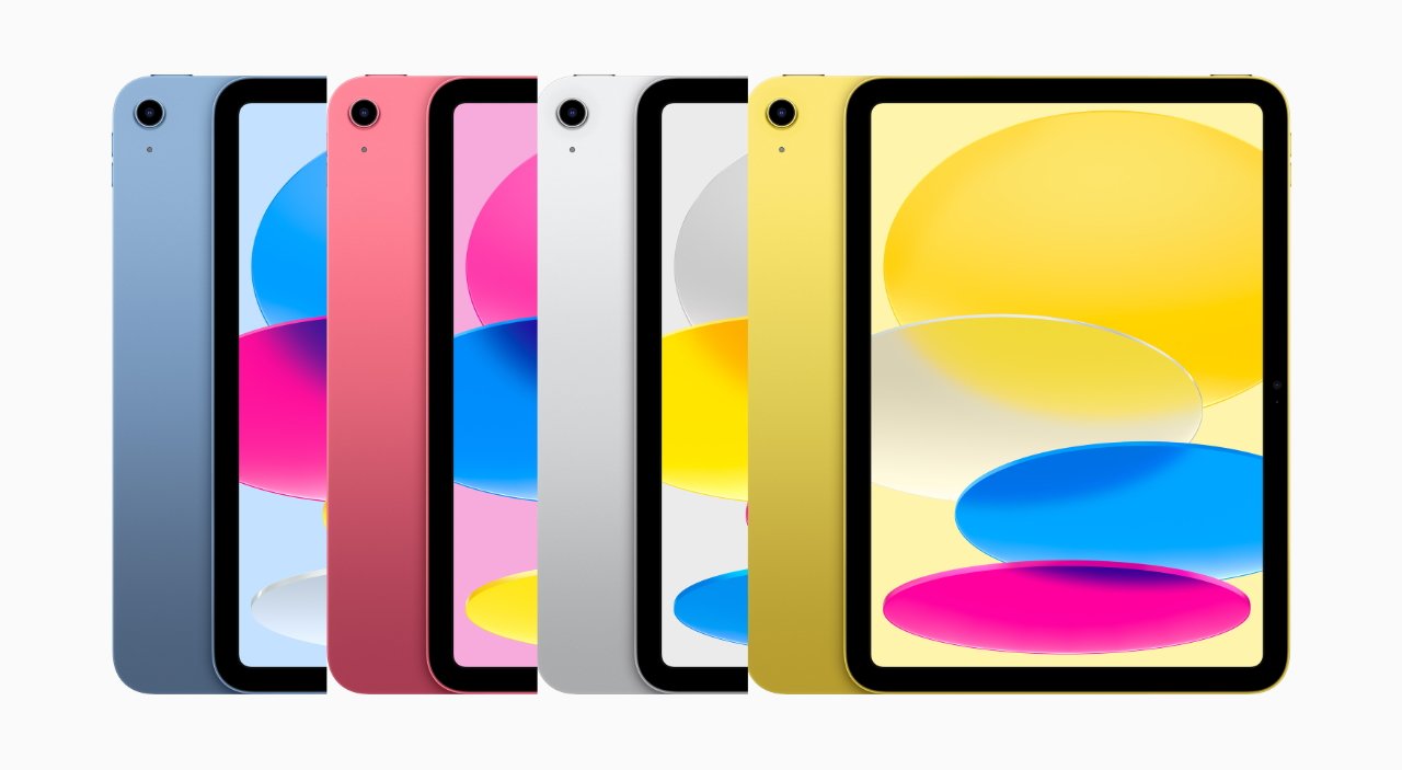 The four new colors of iPad