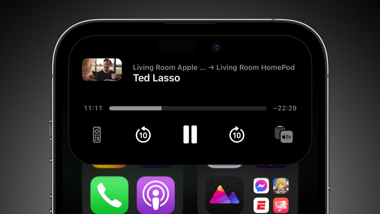 Dynamic Island adds another shortcut to the Remote app