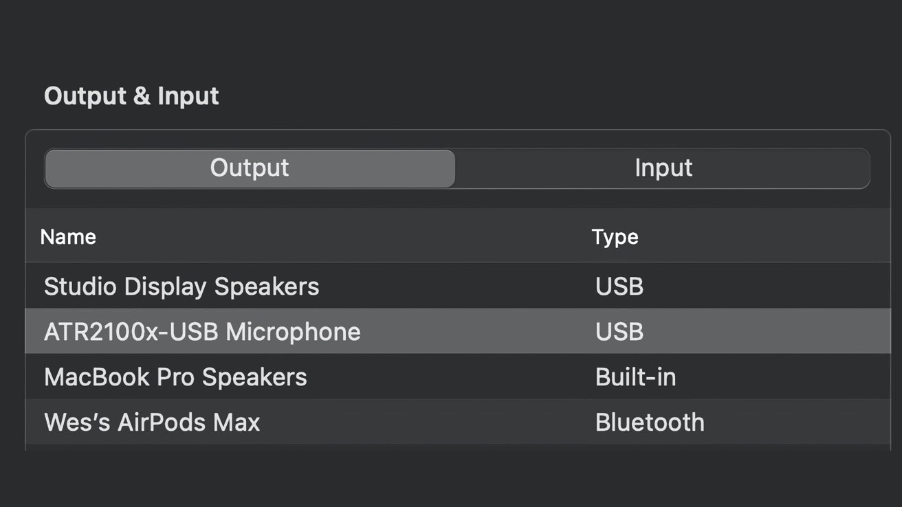 Even this simple functionality of selecting inputs and outputs isn't available on iPadOS