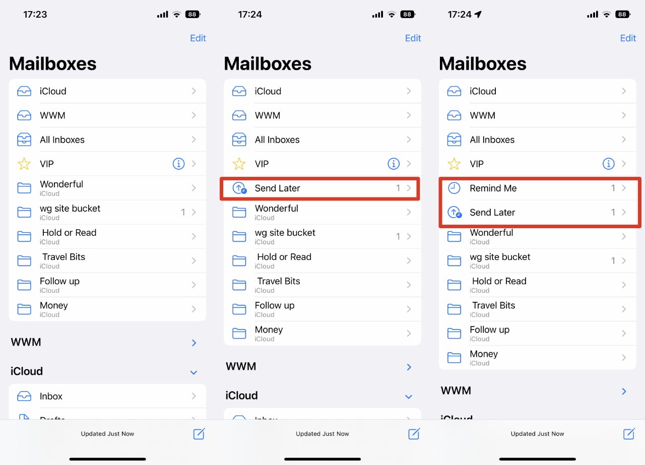 Send Later and Snooze both work by creating temporary email inboxes