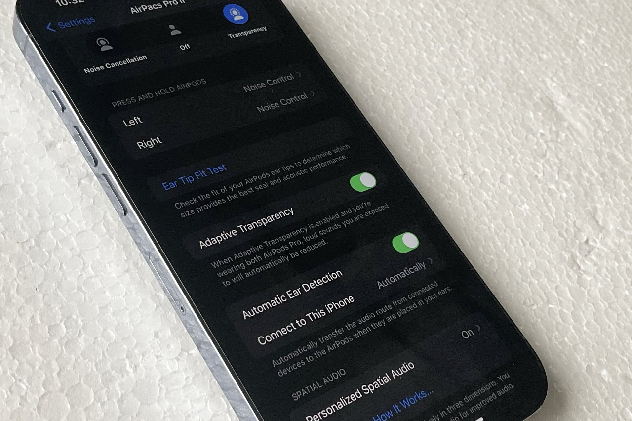 Apple may bring adaptive transparency to original AirPods Pro