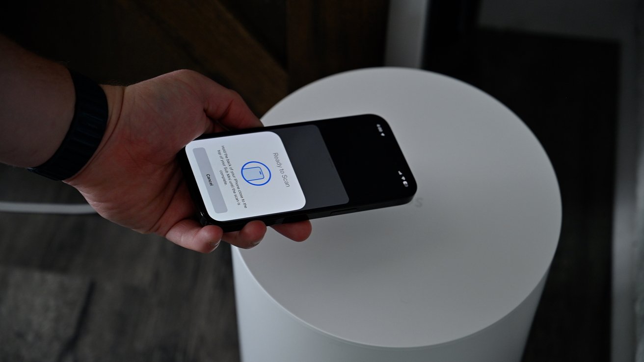 NFC setup for Sonos Sub Mini