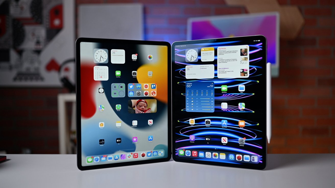In contrast: M2 iPad Professional vs M1 iPad Professional