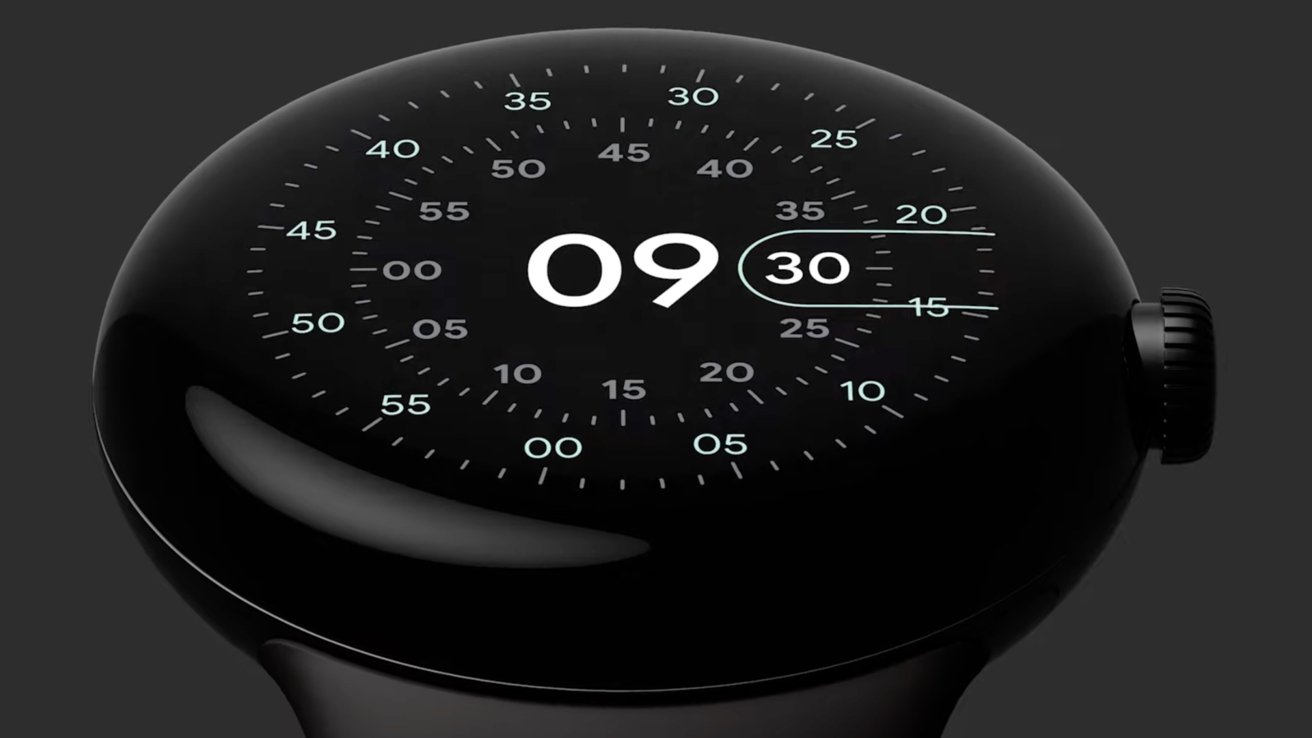 The Pixel Watch has a round body and face