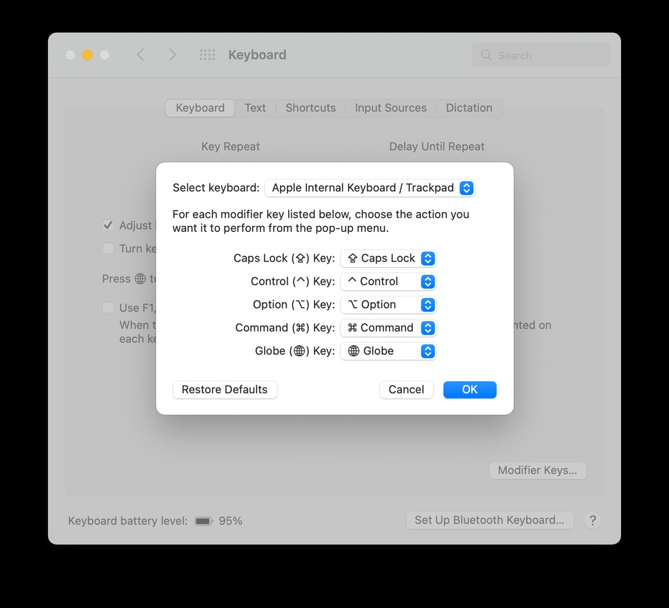 How you can remap caps lock, management, choice & command keys in macOS