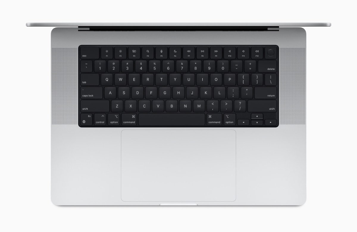 The MacBook Pro keyboard
