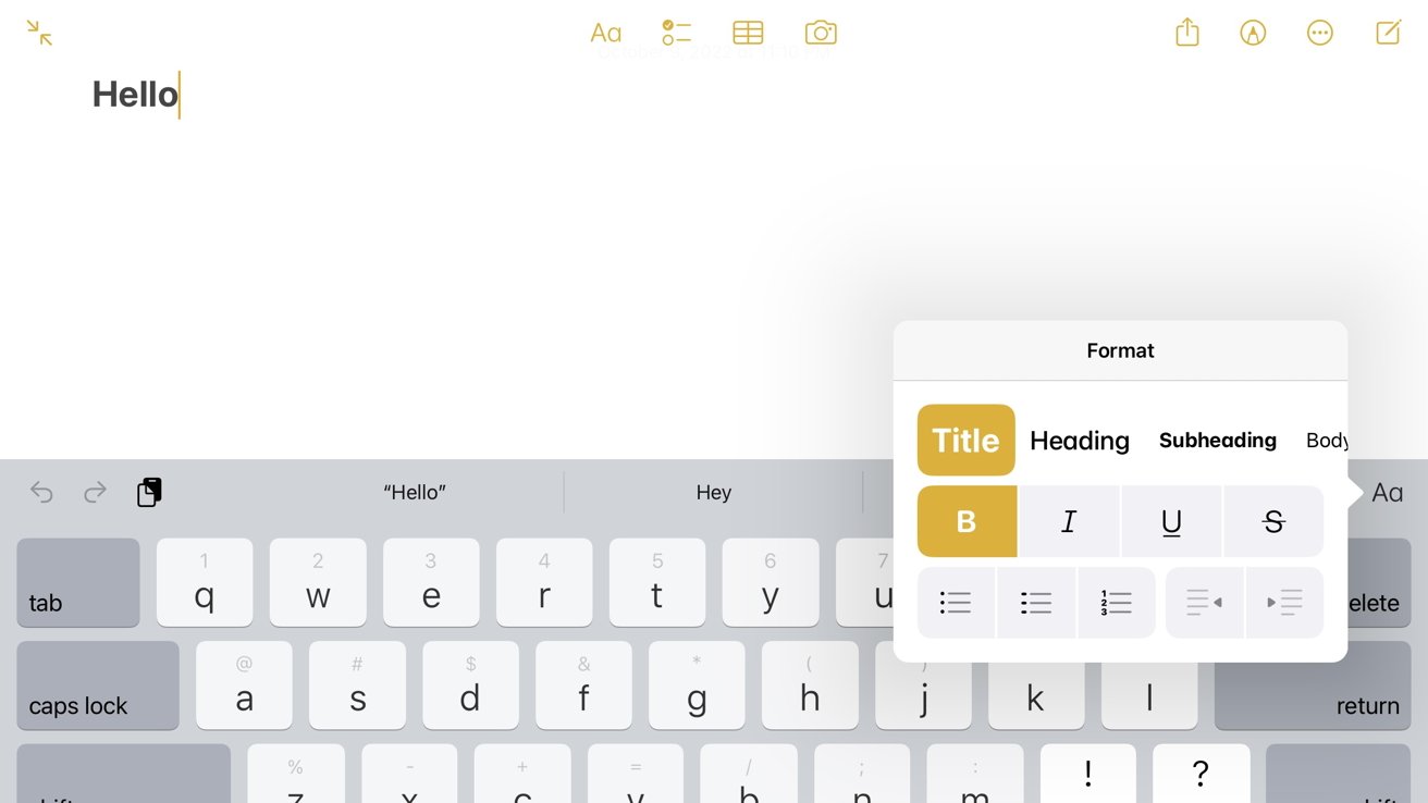 How To Style & Format Text In The iPhone's Notes App