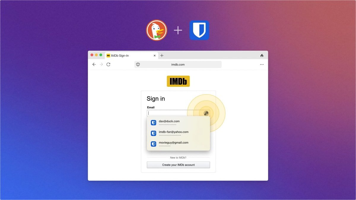 DuckDuckGo for Mac integrates with the password manager from Bitwarden