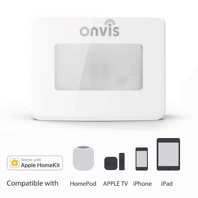 Onvis' sensor also detects temp and humidity, and works with Siri.