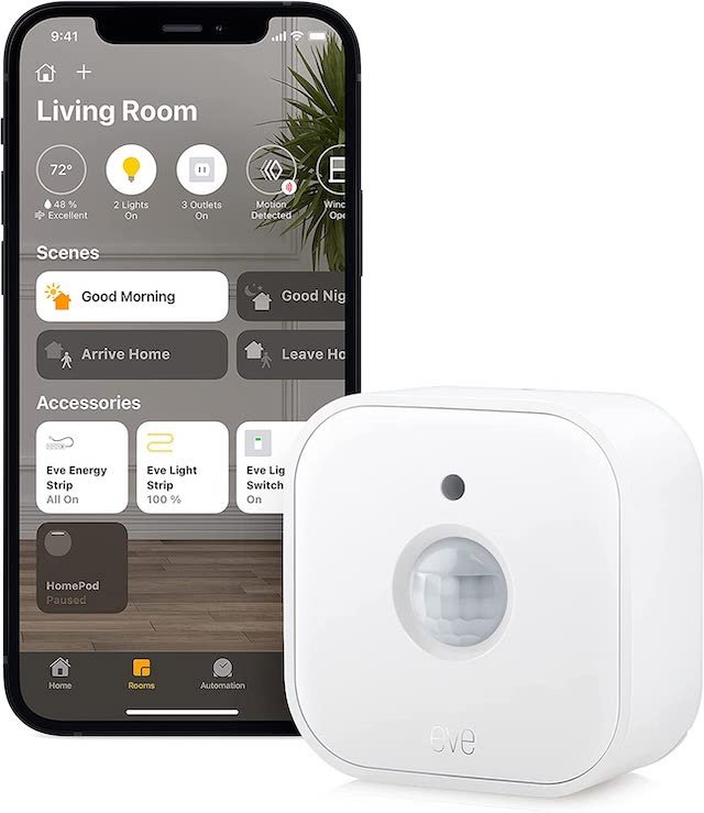 The Eve product line, made by Elgato, integrates easily into the Home app.