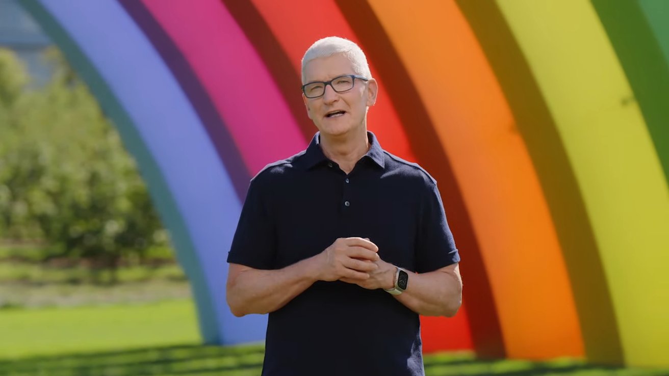 Apple CEO Tim Cook during a special fall event. 