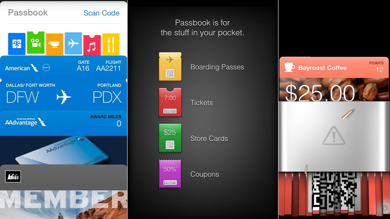 Passbook used skeuomorphism to show off passes and tickets