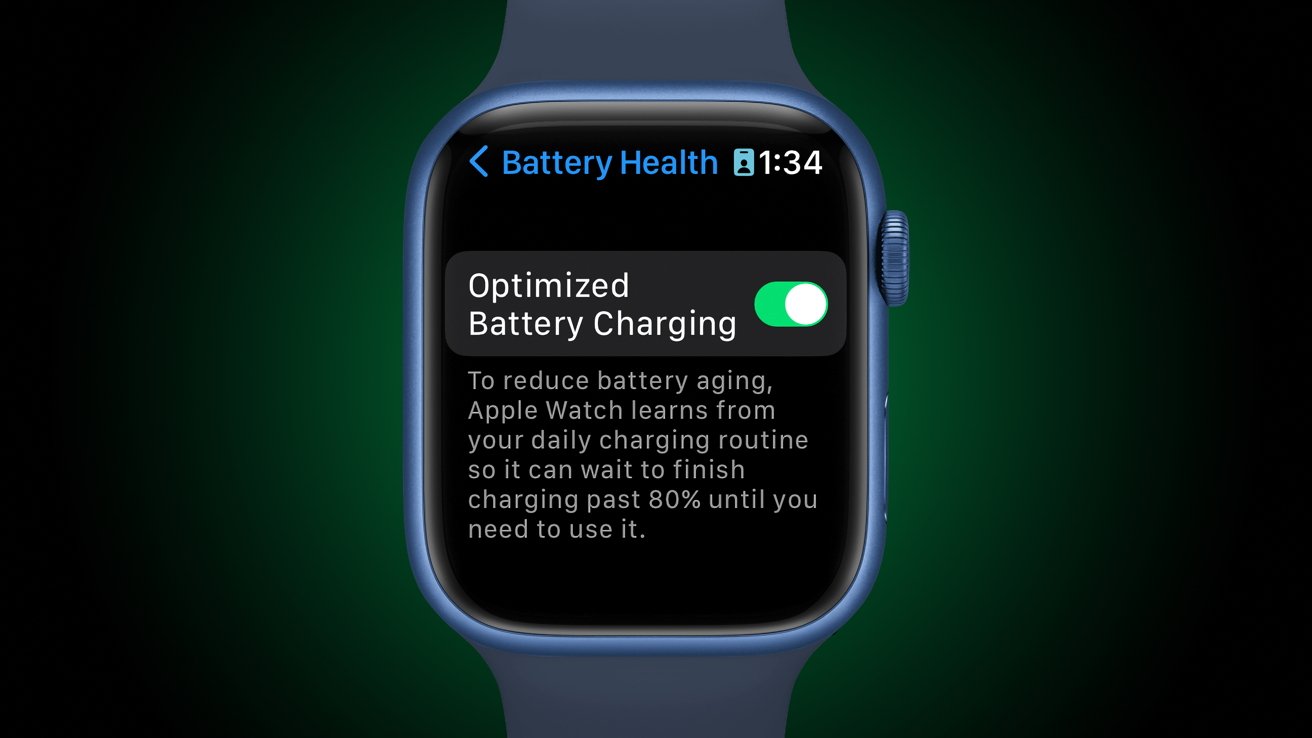 Enhanced charging for Apple Watch is available in watchOS 9