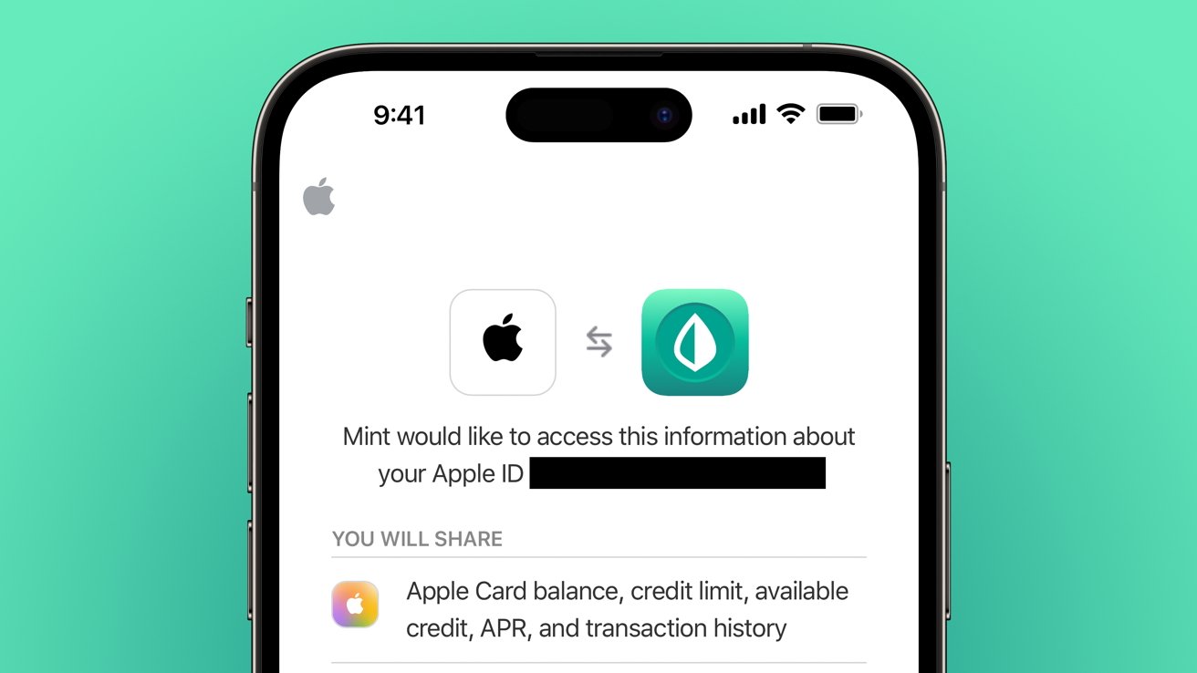 Add Apple Card to Mint