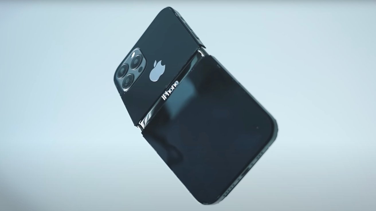 Custom foldable iPhone built by Aesthetic Tech YouTube channel